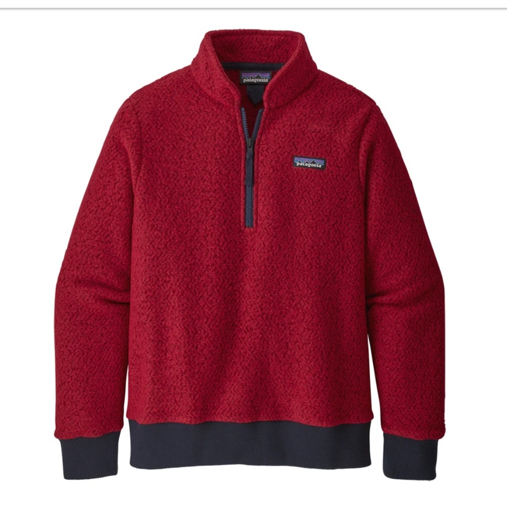 Women's Patagonia Woolyester Fleece Quarter Zip Sweater L